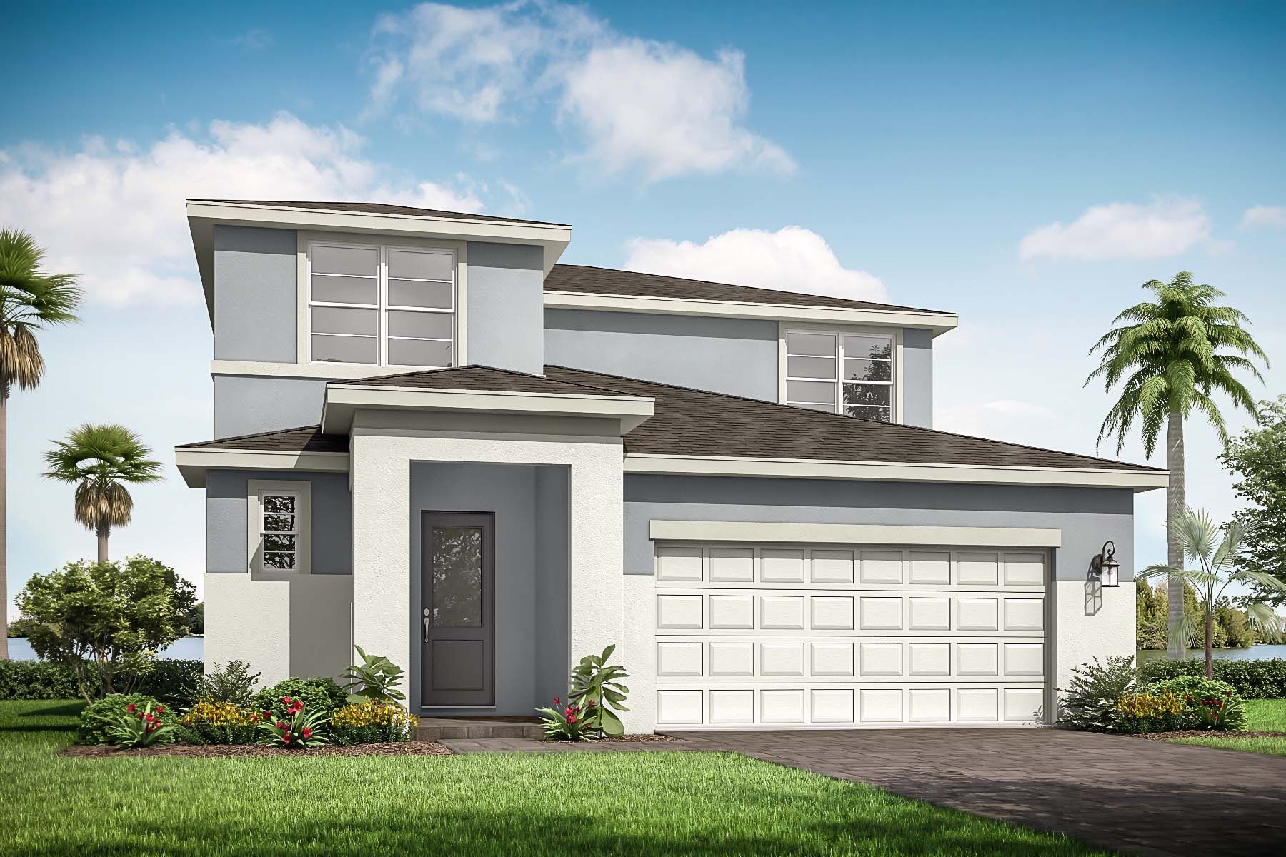 Elevation Front Danbury Transitional