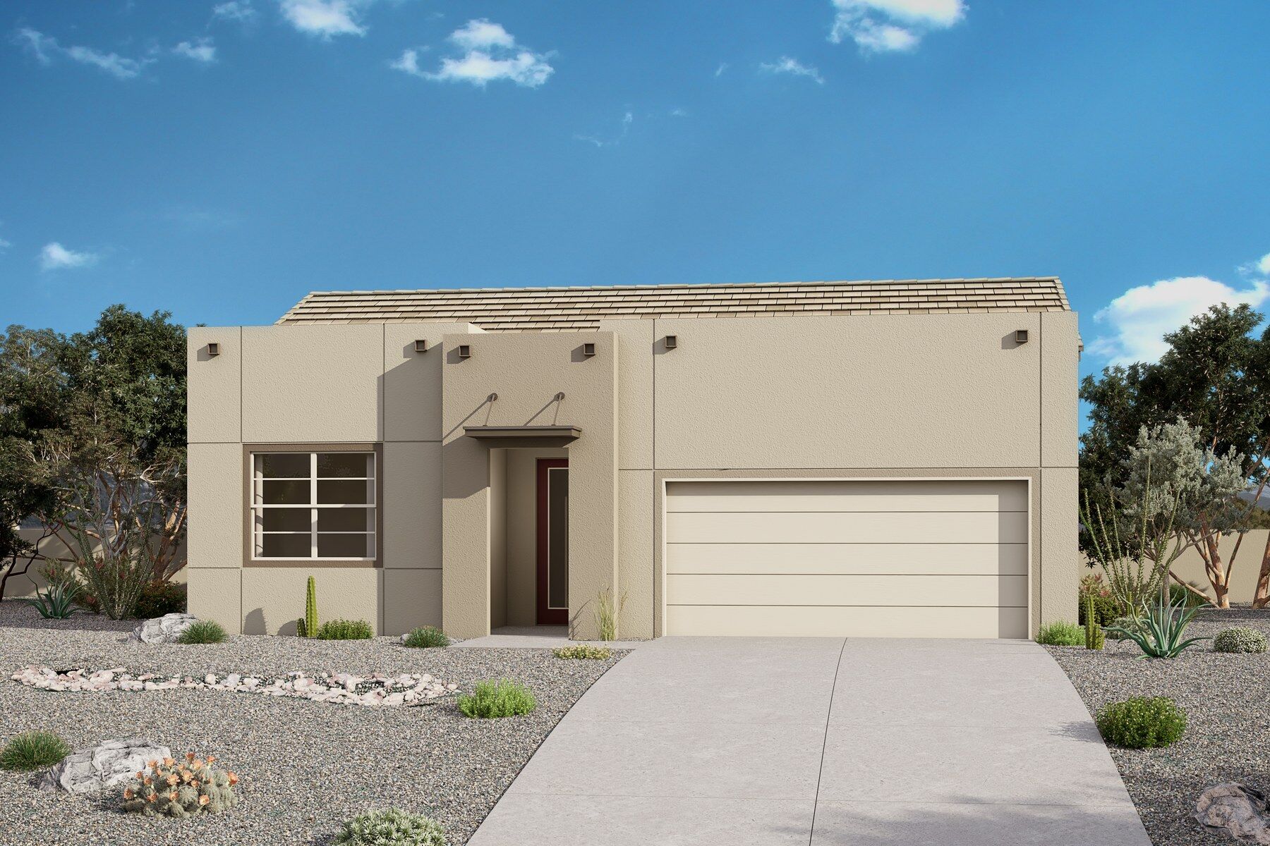  Elevation Front with garage and window