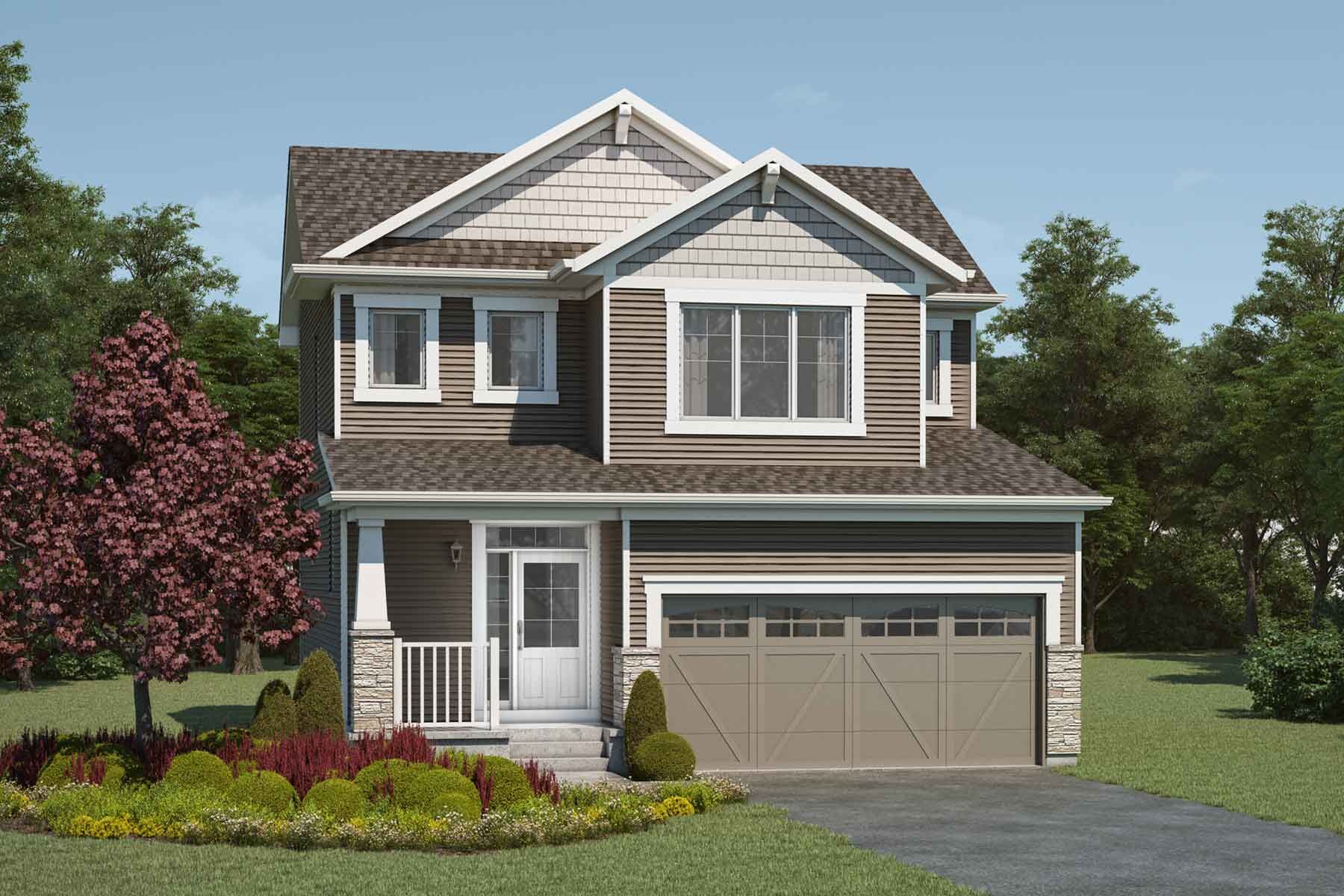 Cypress Craftsman Elevation Rendering