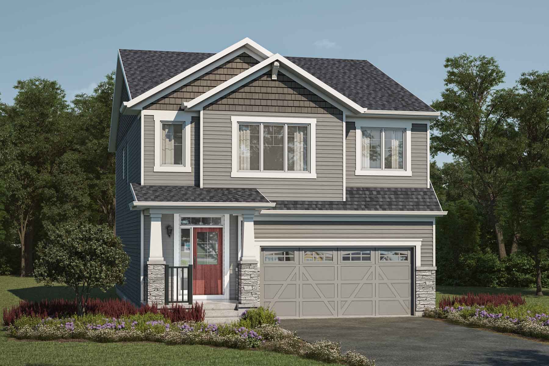 Whistler Craftsman Elevation Rendering