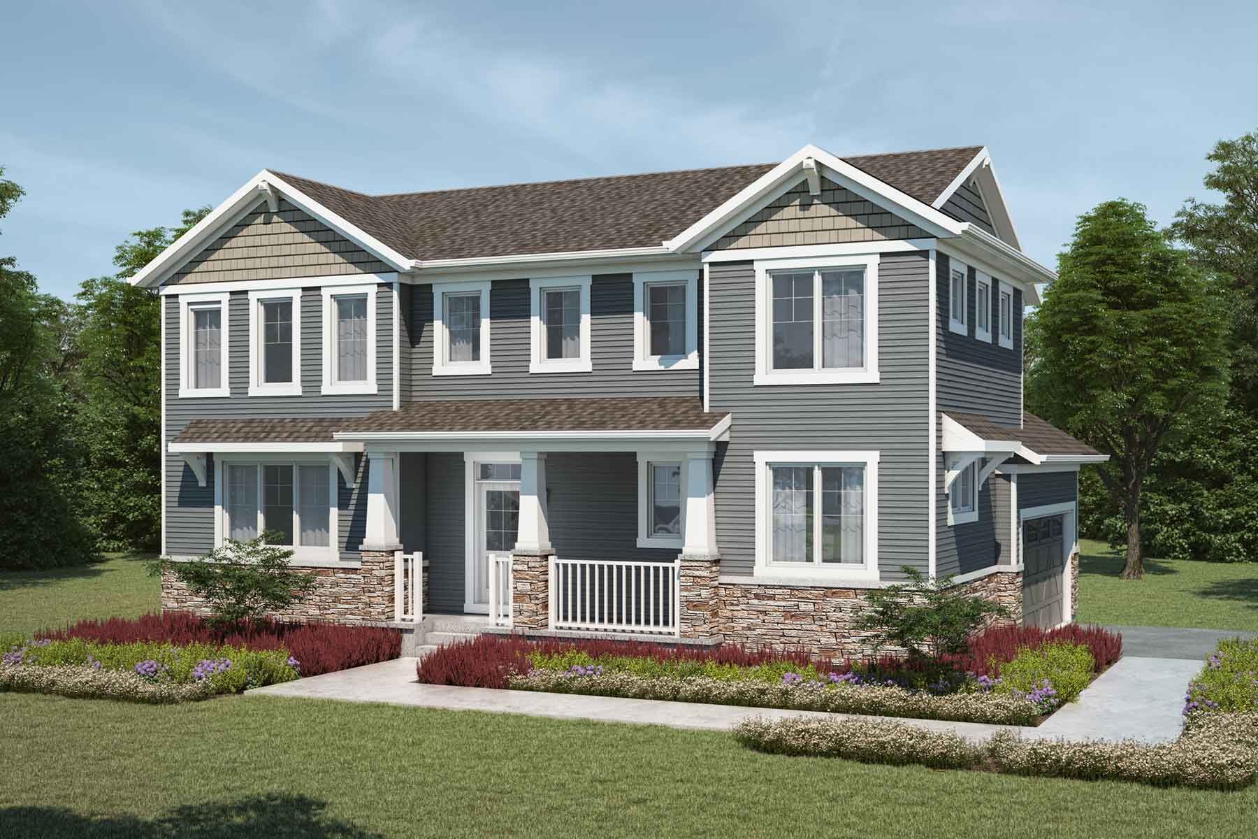 Norquay Craftsman Elevation Rendering