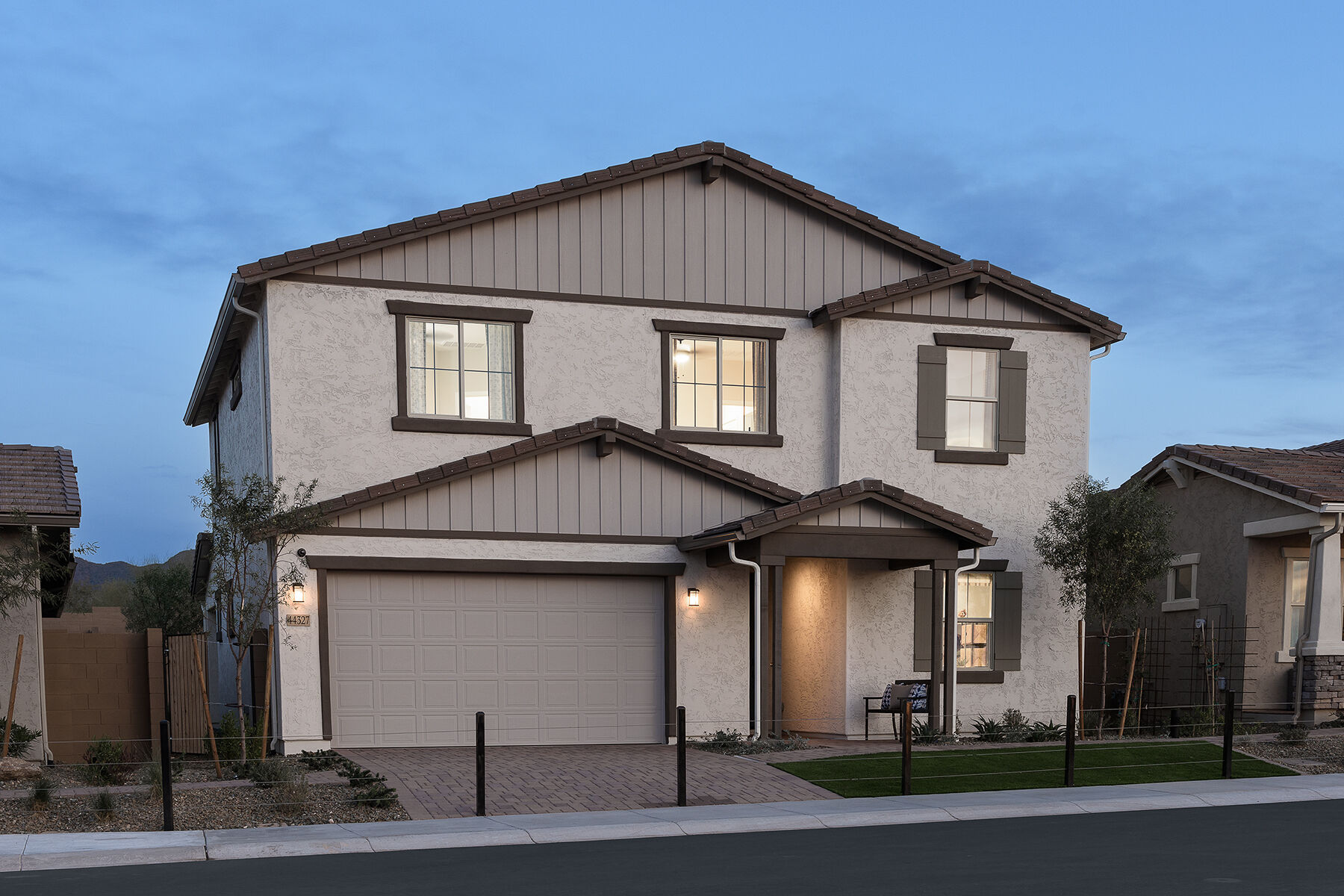  Elevation Front with window and garage