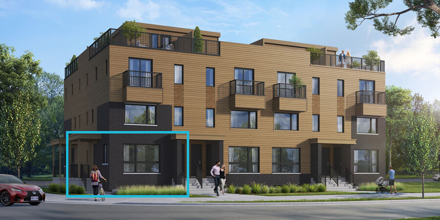 Town Homes with window