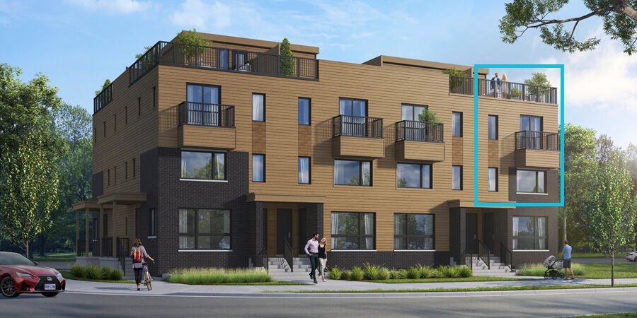 Town Homes with window