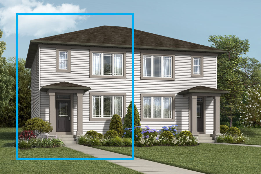 Rendering of the Prairie elevation for the Finch Model