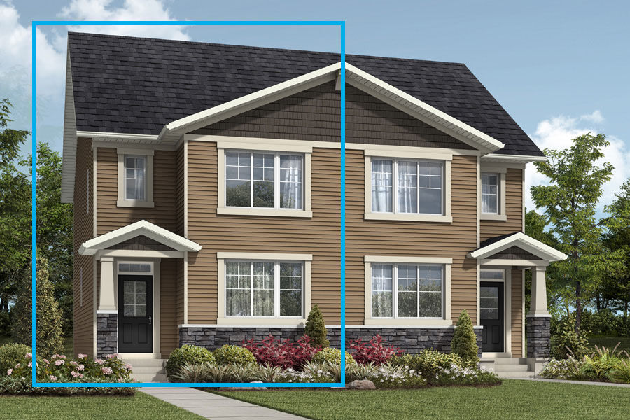 Rendering of the Craftsman elevation for the Starling Model