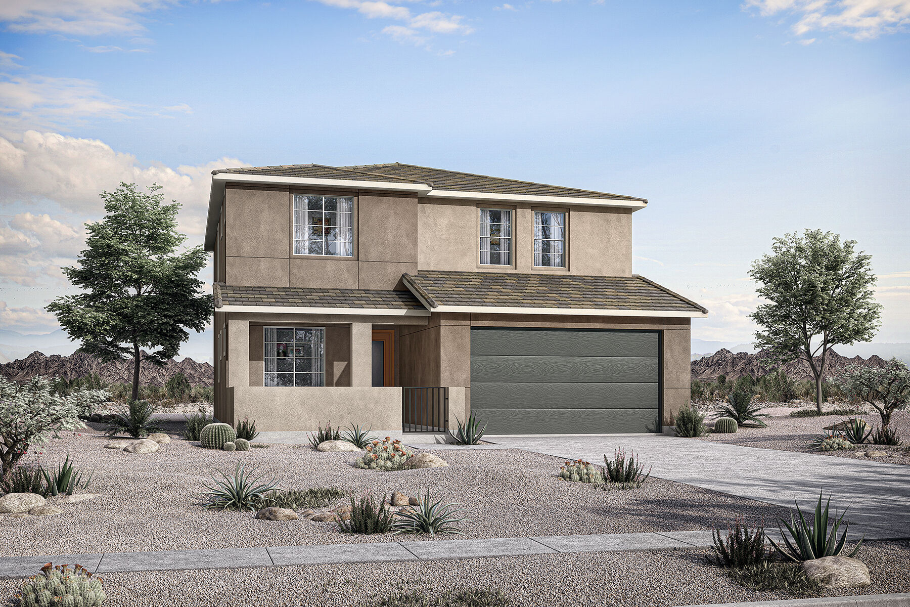  Elevation Front with window and garage