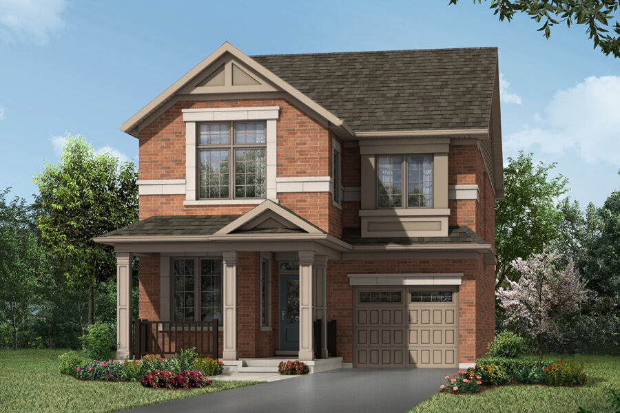  Elevation Front with garage and window