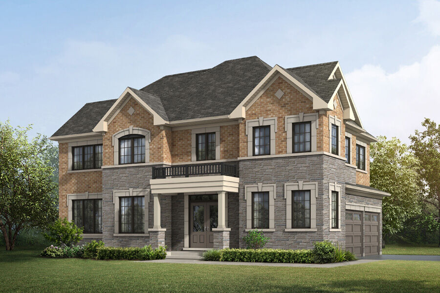 Elevation Front with window and garage
