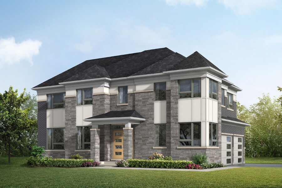  Elevation Front with window and exterior stone