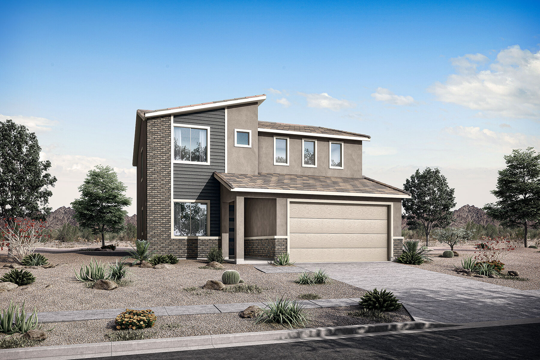  Elevation Front with window and garage