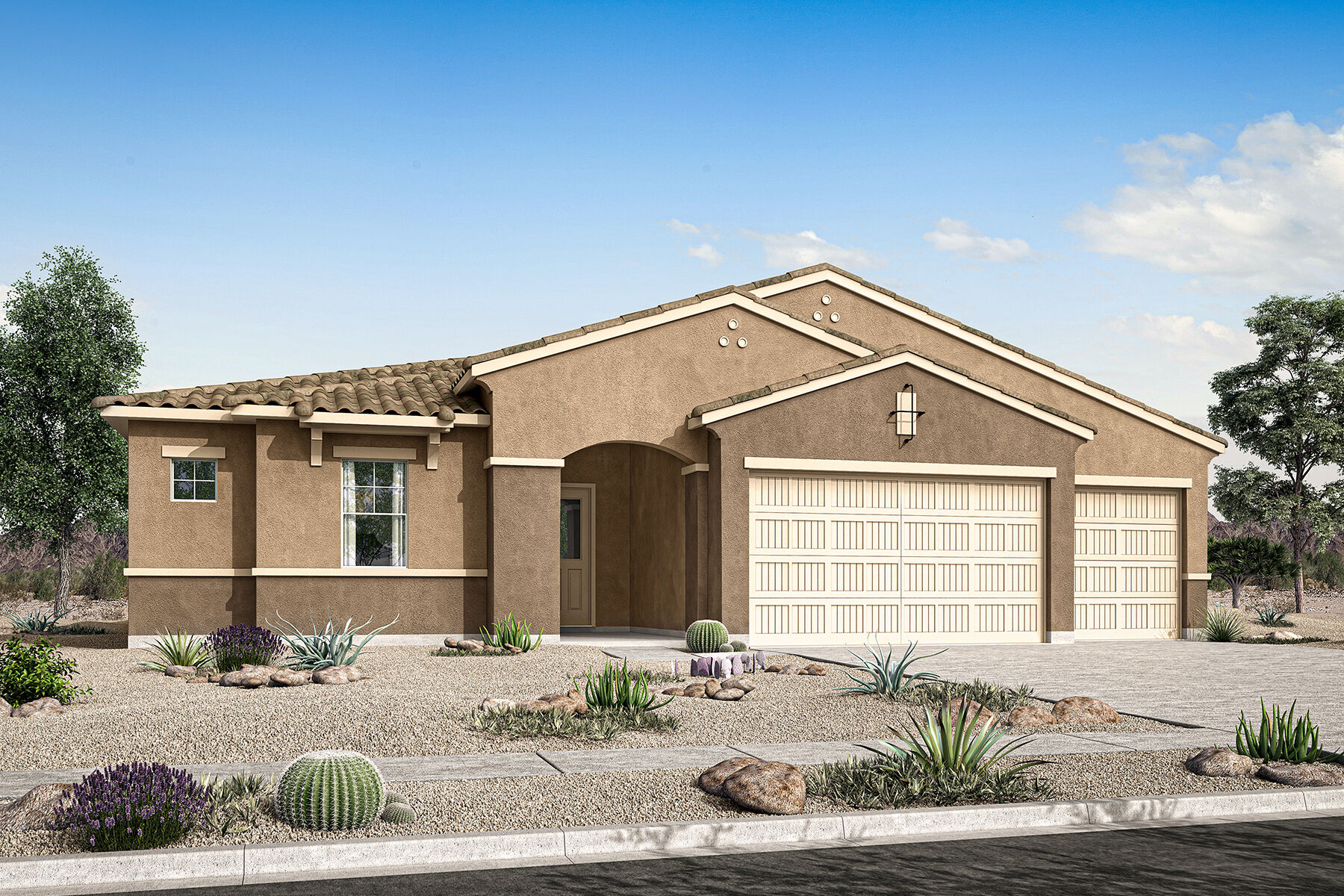  Elevation Front with garage and window