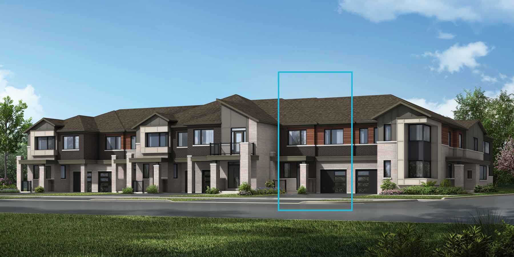  Town Homes with window and door