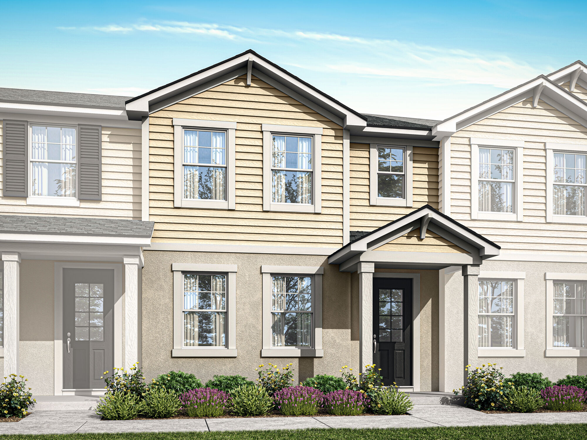  Elevation Front with window and door