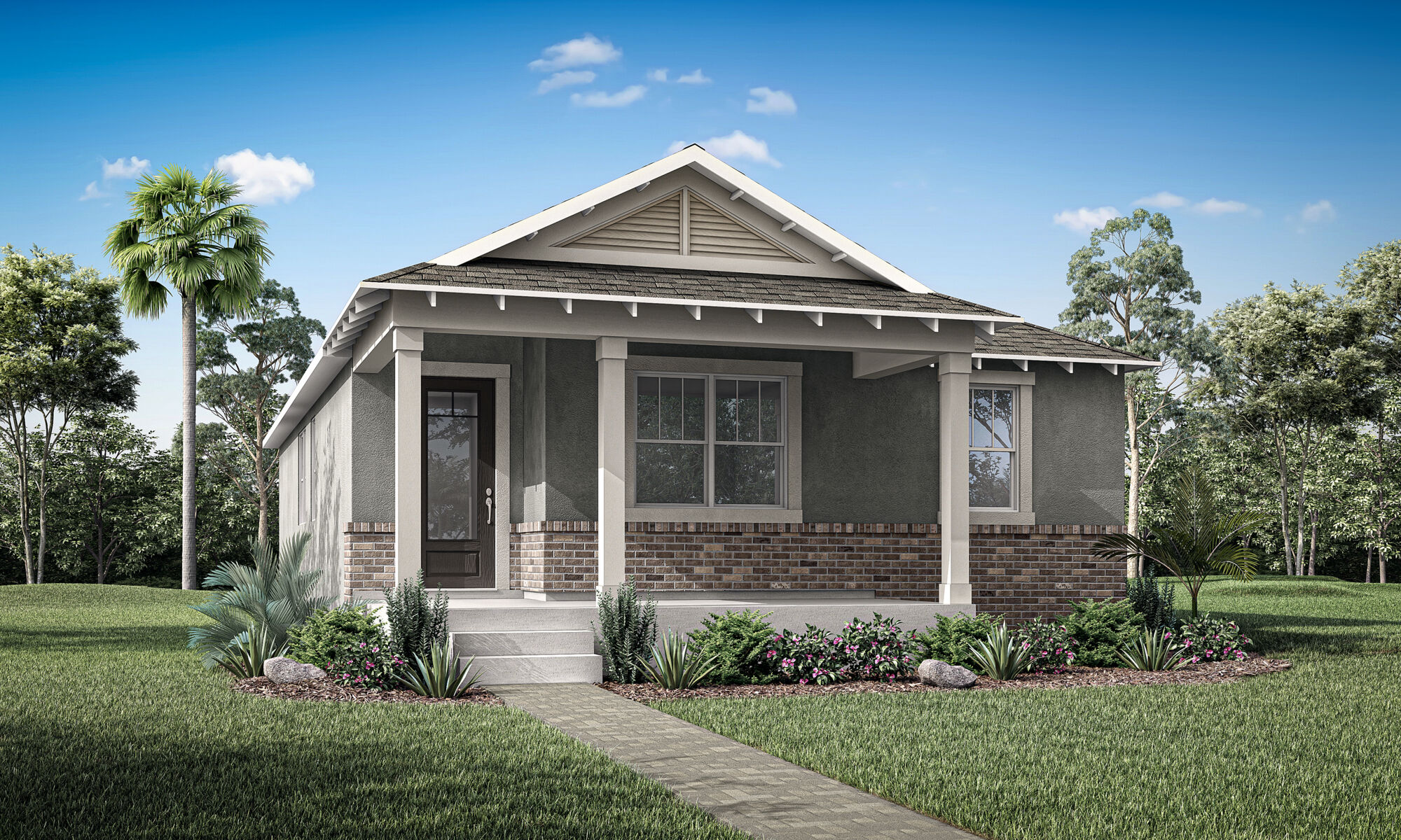  Elevation Front with window and door
