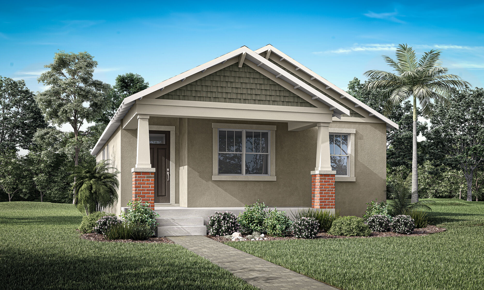  Elevation Front with window and door
