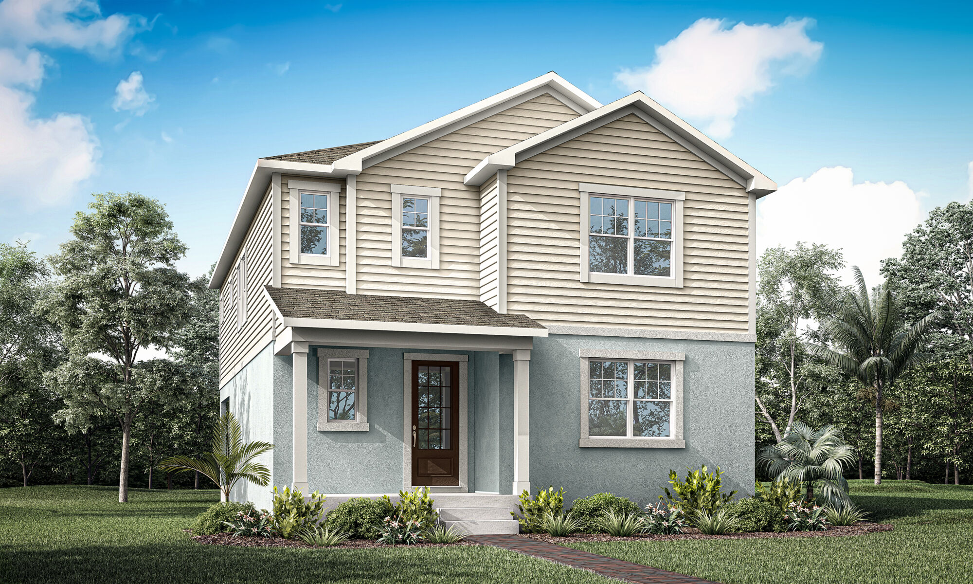  Elevation Front with door and window