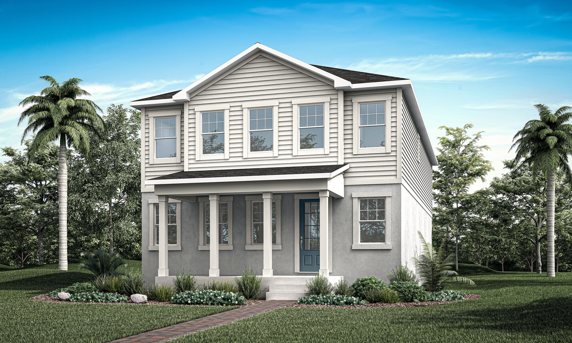  Elevation Front with window and door