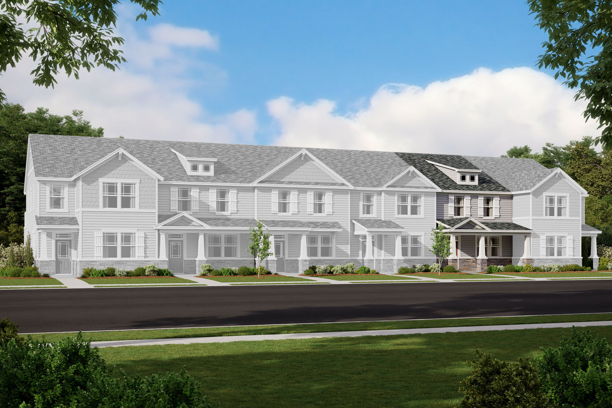  Town Homes with window and door