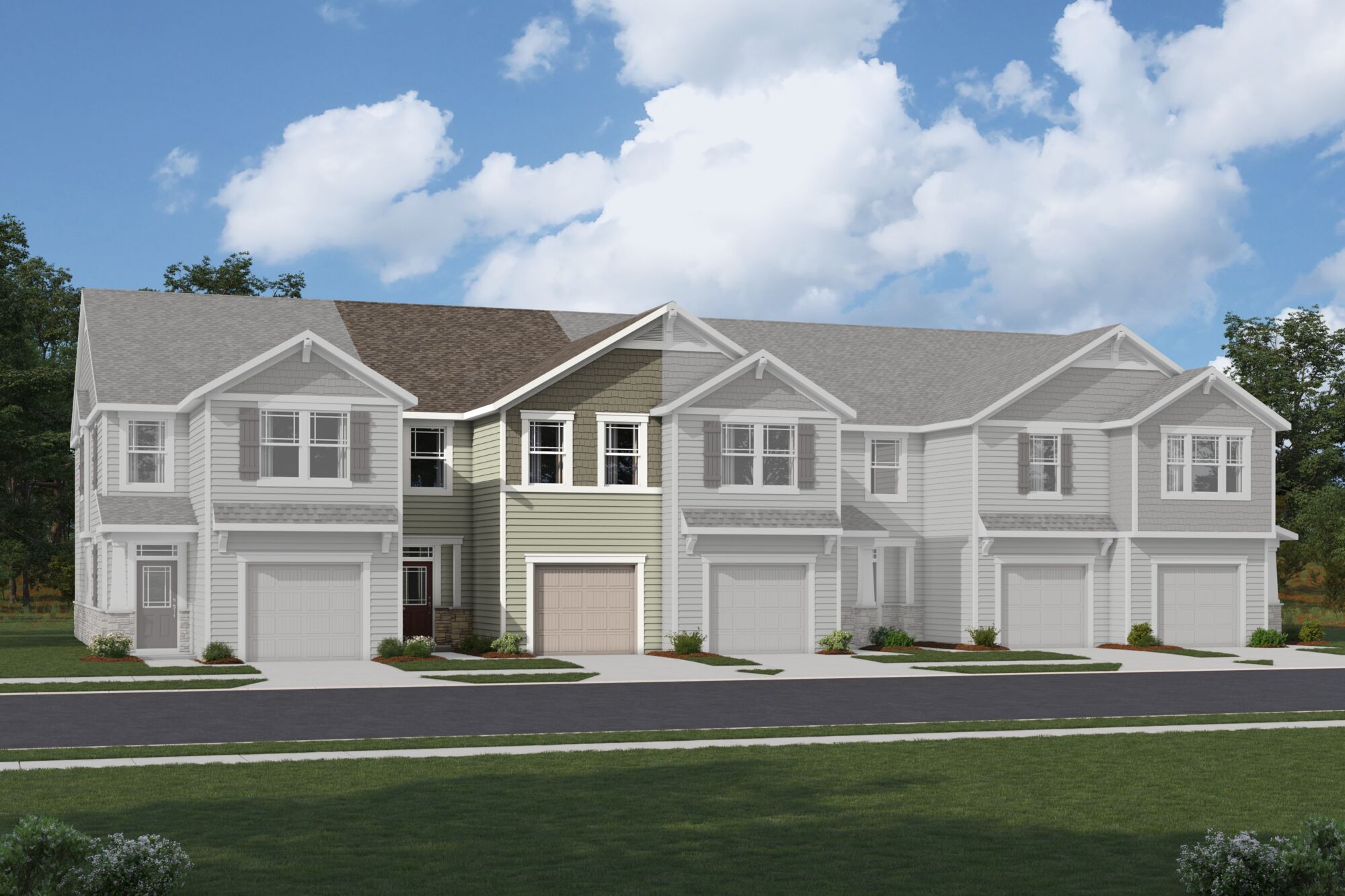 Exterior townhome rendering