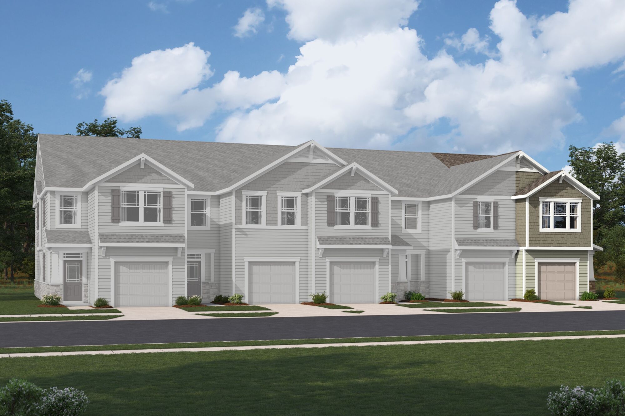 Exterior townhome rendering
