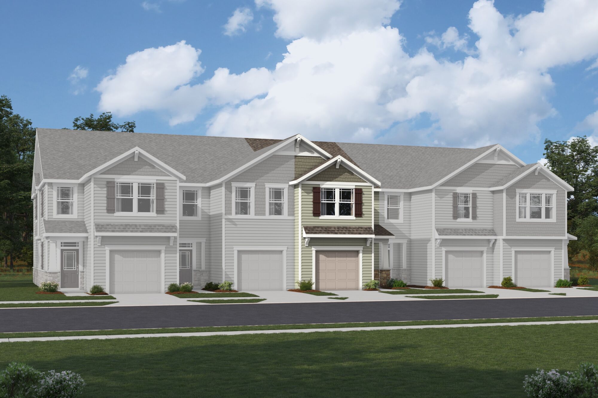 Exterior townhome rendering