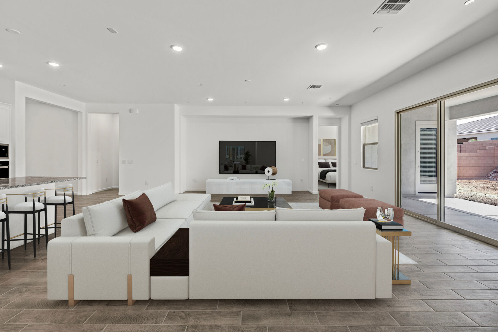 Greatroom (alt view) Virtually Staged