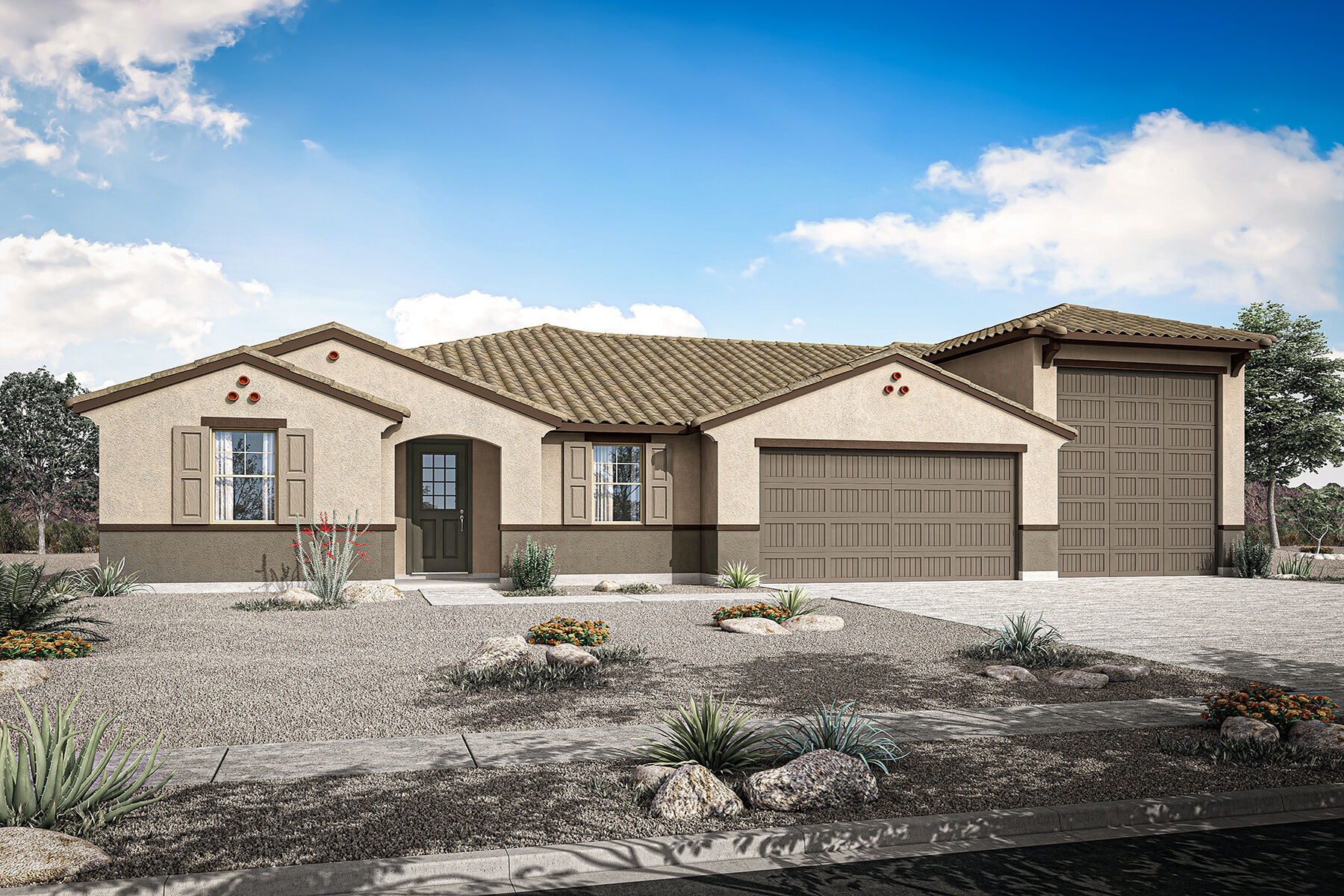 exterior renderings front of home