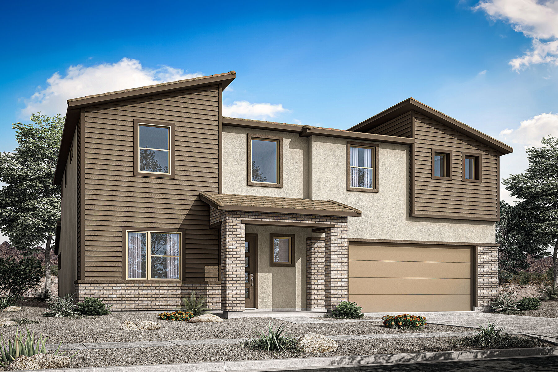 exterior renderings front of home