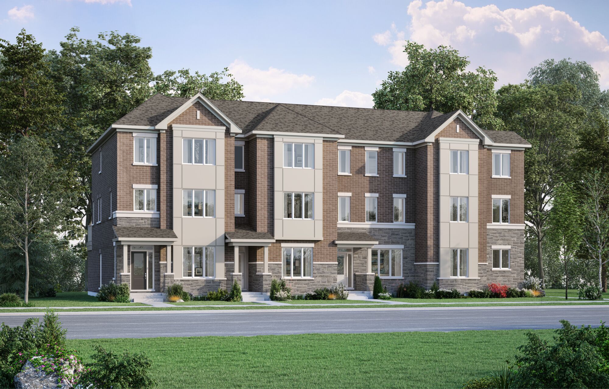 Rear Lane Townhome Rendering