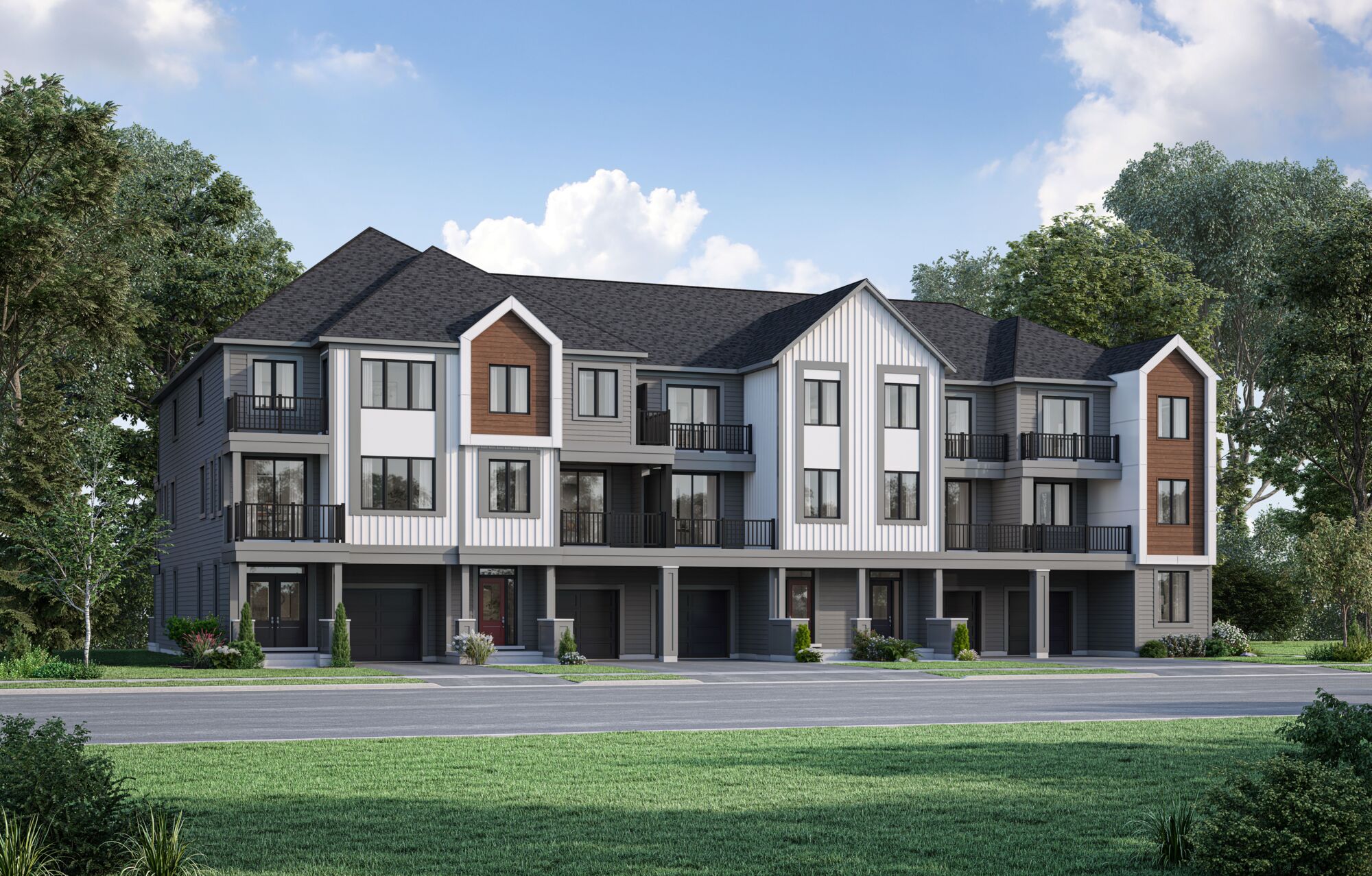 Exterior renderings wildflowers village townhomes