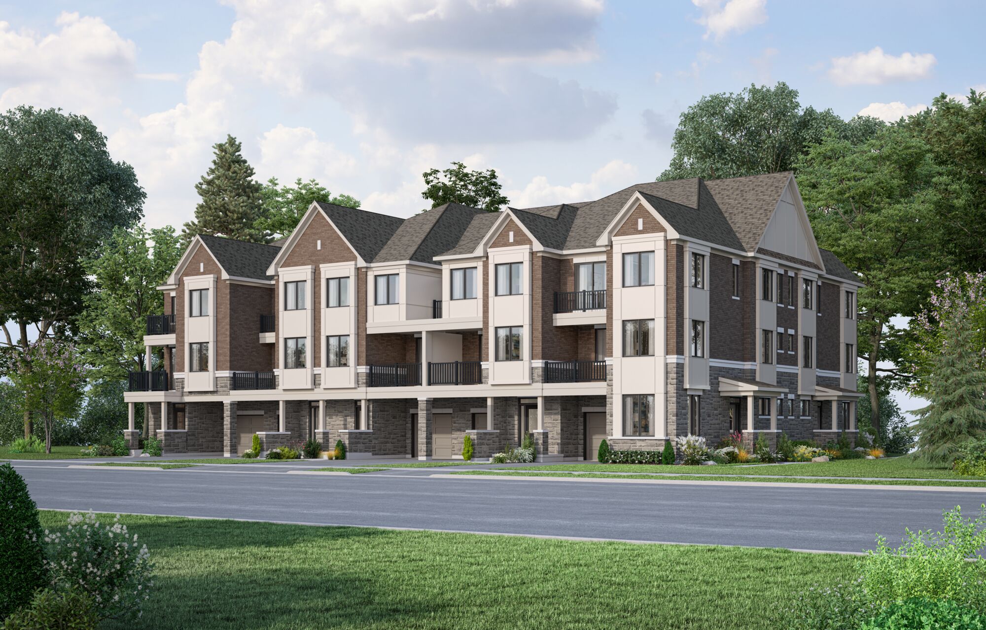 Exterior renderings wildflowers village townhomes