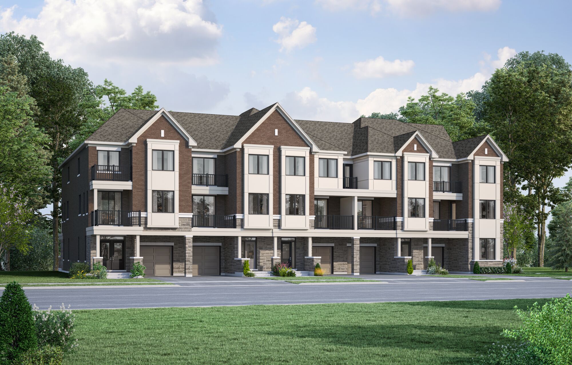 Exterior renderings wildflowers village townhomes