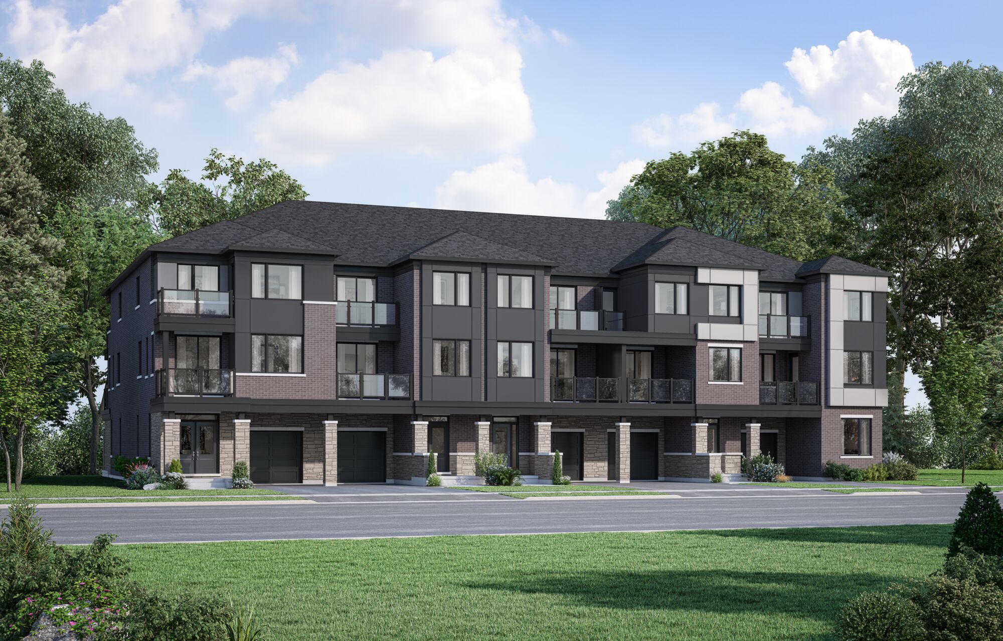 Exterior renderings wildflowers village townhomes