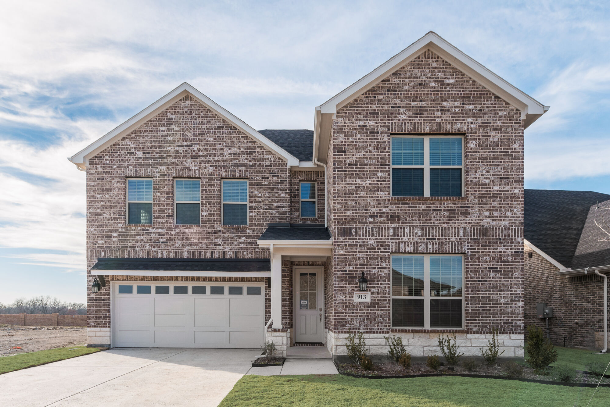 Elevation Front with garage and window